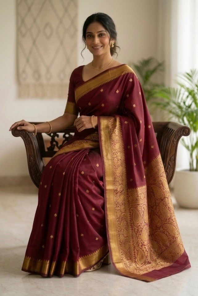 Banarasi Semi Kataan Silk Saree